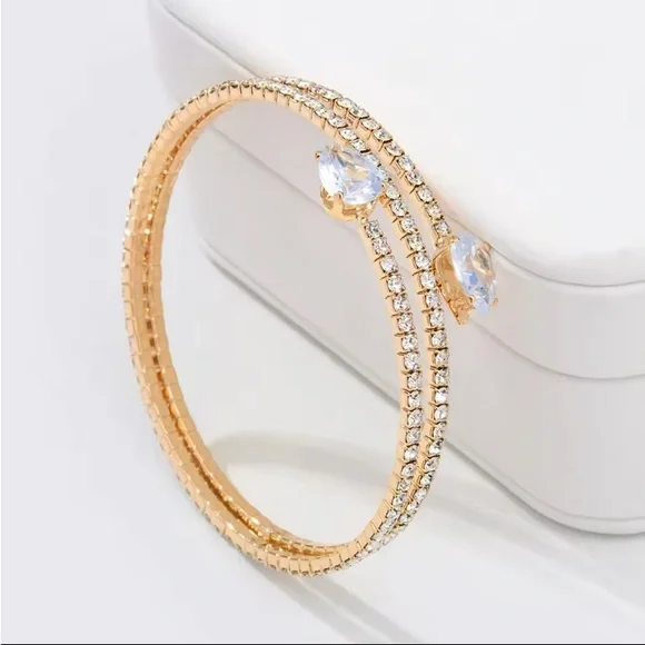 Gold Filled Cubic Zirconia Bracelet - Picture 2 of 2